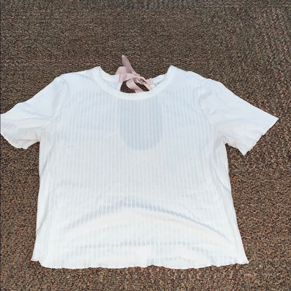 White crop top